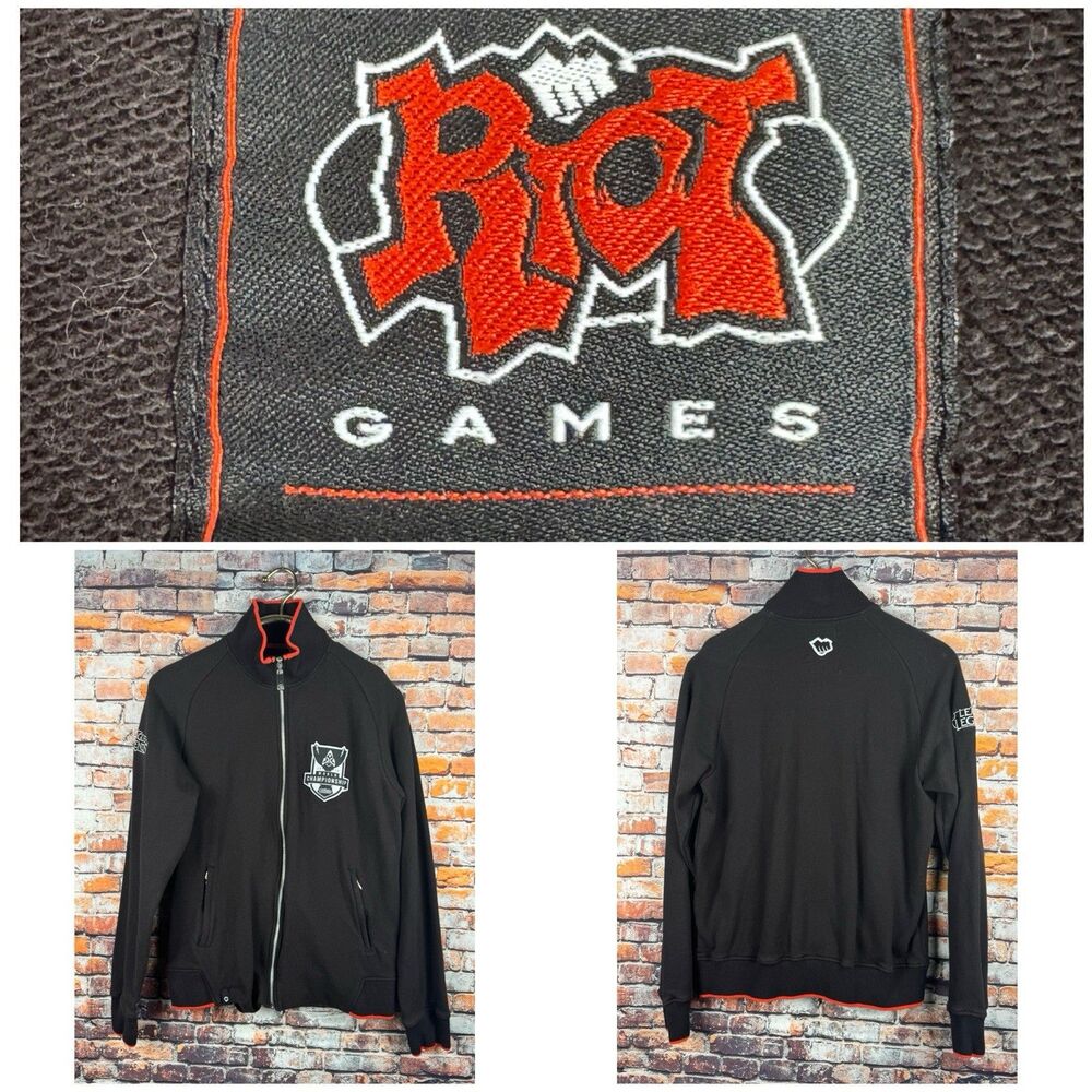 Riots Game League Of Legends 2014 World Champions Full Zip Jacket Large